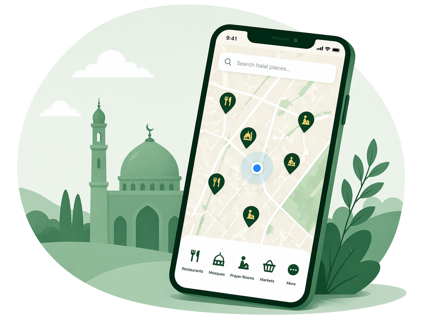 Map phone preview